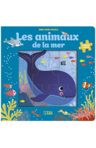 Livre puzzle 9p animaux mer