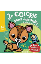 Je colorie sans deborder (2-4 ans) - balade en foret t51 - avec gros contours en relief !