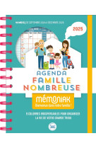 Agenda famille nombreuse memoniak, sept. 2024- dec. 2025