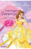 Disney princesses - coloriage surprise - colorie et découvre les motifs, c'est magique !