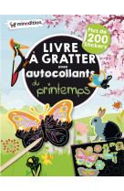 Livre a gratter avec autocollants du printemps