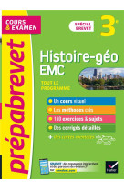 Prepabrevet histoire-geographie emc 3e - brevet 2024 - cours, methodes et entrainement