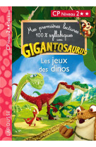 Mes premières lectures 100% syllabiques avec gigantosaurus niveau 2 : les jeux des dinos