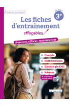 Les fiches d'entraînement effaçables 3e - brevet