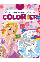 Disney princesses - mon premier bloc à colorier (raiponce et vaiana)