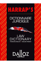 Dictionnaire juridique français-anglais / law dictionary english-french - coédition harrap's/dalloz