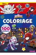 Marvel spidey et ses amis extraordinaires - coloriage avec plus de 100 stickers (spidey et ghost spider)