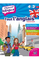 Objectif bilingue tout l'anglais 4e et 3e