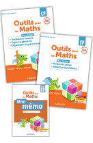 Outils pour les maths cp (2024) - 2 fichiers (nombres et calculs et résolution de problèmes & grandeurs et mesures et espace et géométrie) + mémo