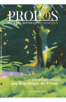 Propos - pour une république écologique - n° 1