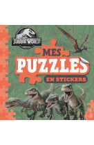 Jurassic world - mes puzzles en stickers