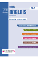 Mémo anglais b2-c1 (classes prépas/ens. supérieur) - édition 2020