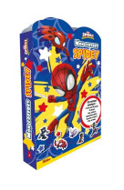 Marvel spidey et ses amis extraordinaires - mon coffret team spidey ! - ce coffret contient: 1 livre, 4 masques, 6 figurines, des st