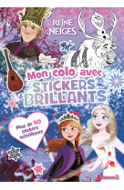 Disney la reine des neiges - mon colo avec stickers brillants (anna, elsa, kristoff et sven) - plus de 50 stickers scintillants