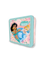 Disney princesses - coffret métal disney - mon coffret bijoux - 16 portraits de princesses, des stickers pailletés, des strass, des