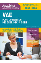 Vae pour l'obtention des dees, deass, deeje 2024-2025