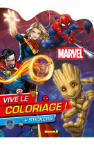 Marvel - vive le coloriage ! (captain marvel, dr strange, spider-man, groot)