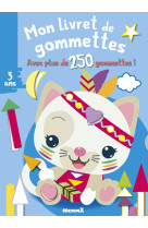 Mon livret de gommettes (chat blanc) - avec plus de 250 gommettes !