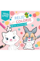 Disney baby - relie et colorie - les animaux