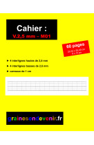 Cahier d’écriture vierge v.2,5 mm - m01