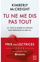 Tu ne me dis pas tout (prix des lectrices 2022)