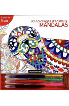 Coffret mandalas - 80 coloriages d'animaux, dès 5 ans