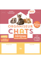 Organiseur familial mémoniak spécial chats, calendrier mensuel (sept. 2022- déc. 2023)