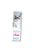 Calendrier marque-page chats 2023 aimanté - 1 photo avec citation par semaine détachable