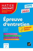 Epreuve d'entretien - crpe 2022 - epreuve orale d'admission