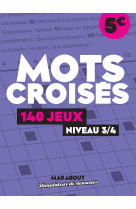 Cahier de jeux mots croisés