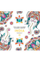 Le petit livre de coloriages : india