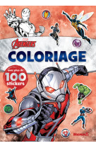 Marvel avengers - coloriage avec plus de 100 stickers (ant-man)