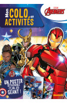 Marvel avengers - mon colo et activités + poster (iron-man) - un poster détachable et un jeu géant !