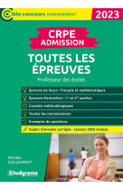 Crpe - toutes les épreuves d'admission