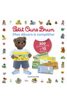 Mes décors à compléter petit ours brun - 300 autocollants et 10 décors