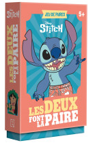 Stitch - jeu de cartes - les deux font la paire