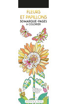 Fleurs et papillons - 50 marque-pages à colorier