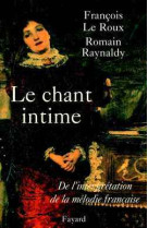 Le chant intime