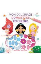 Disney baby - mon coloriage gommettes en feutrine (princesses)