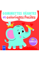 L'éléphant - gommettes géantes