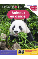 Je découvre et je lis cp et ce1 - animaux en danger