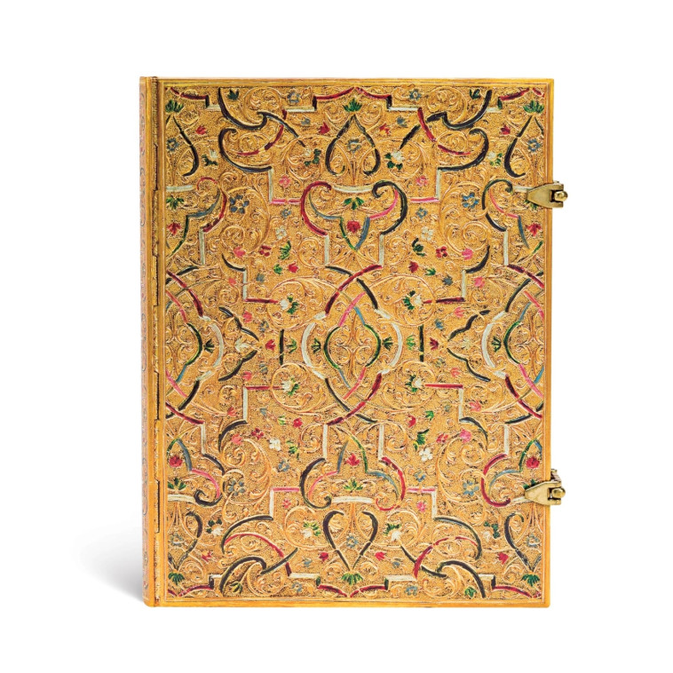 CARNET A COUVERTURE RIGIDE MARQUETERIE D-OR - ULTRA - LIGNE - 240 P. - XXX - PAPERBLANKS