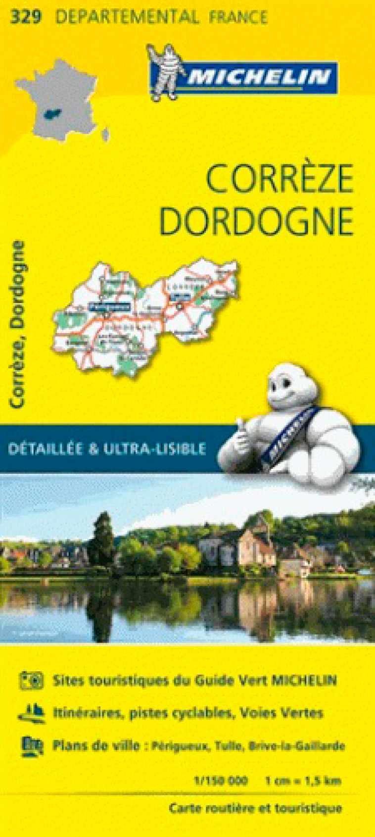 CARTE DEPARTEMENTALE FRANCE - CARTE DEPARTEMENTALE CORREZE, DORDOGNE - XXX - MICHELIN