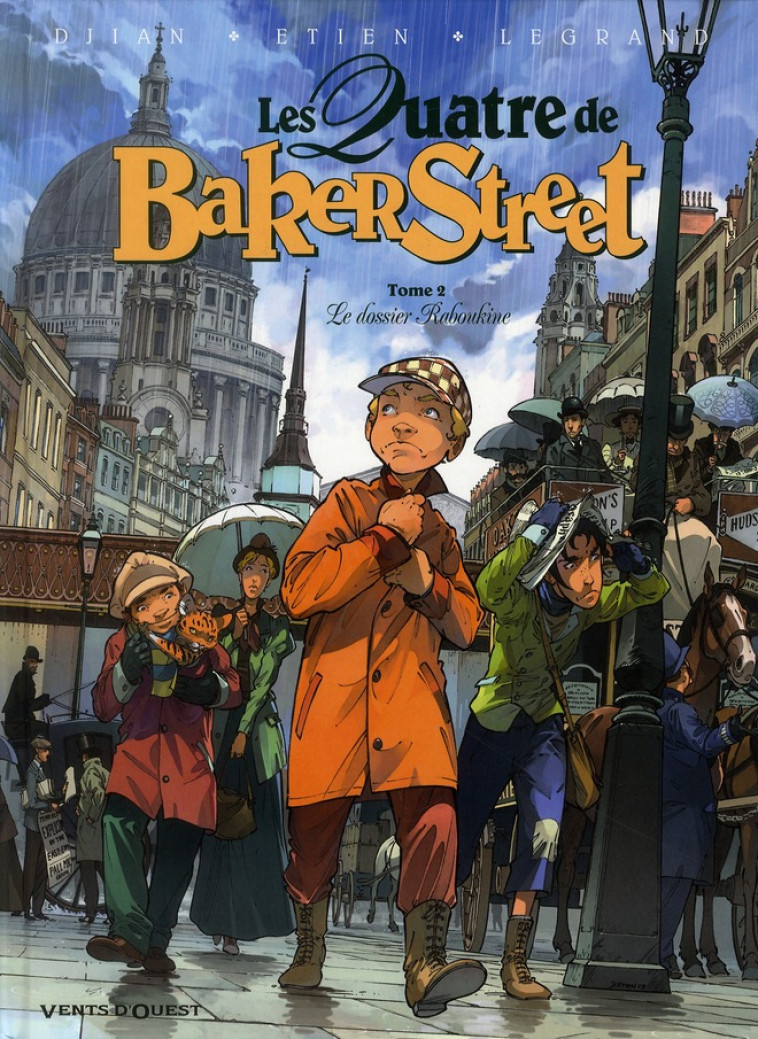 LES QUATRE DE BAKER STREET - TOME 02 - LE DOSSIER RABOUKINE - DJIAN/LEGRAND/ETIEN - VENTS D'OUEST