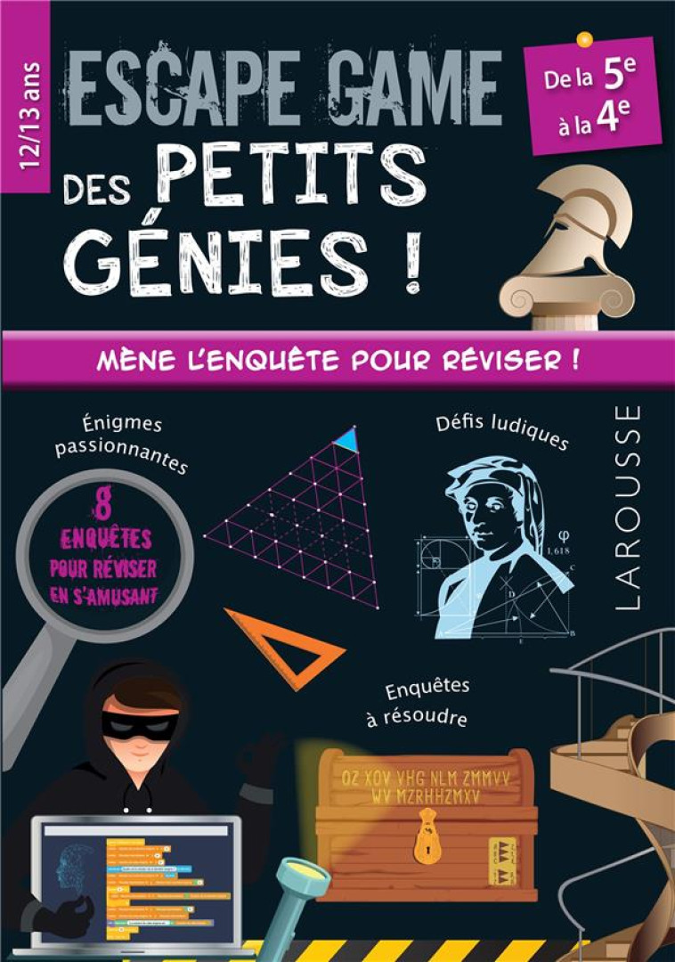 ESCAPE GAME DES PETITS GENIES 5E-4E - LEFEBVRE/CIVET - LAROUSSE