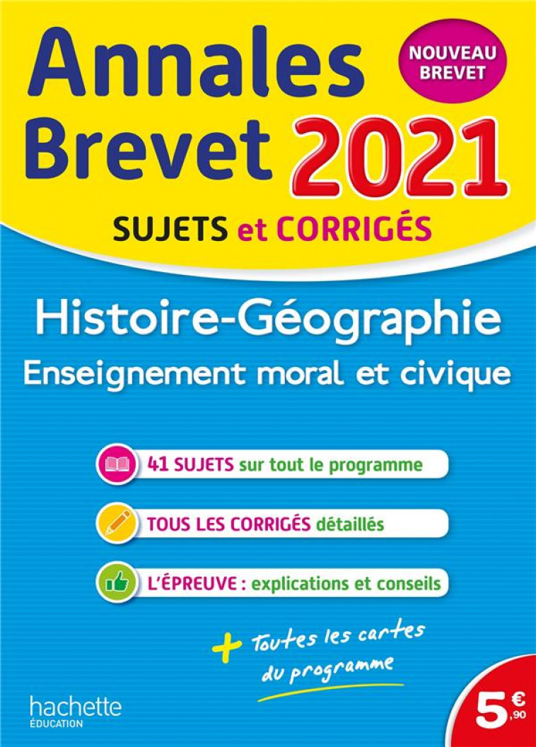 ANNALES BREVET 2021 HISTOIRE-GEOGRAPHIE-EMC - SAISSE CHRISTOPHE - HACHETTE