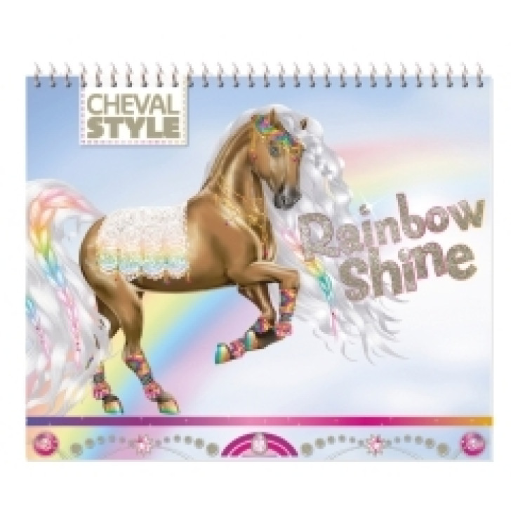 JE DESSINE MON CHEVAL RAINBOW SHINE - XXX - PLAY BAC