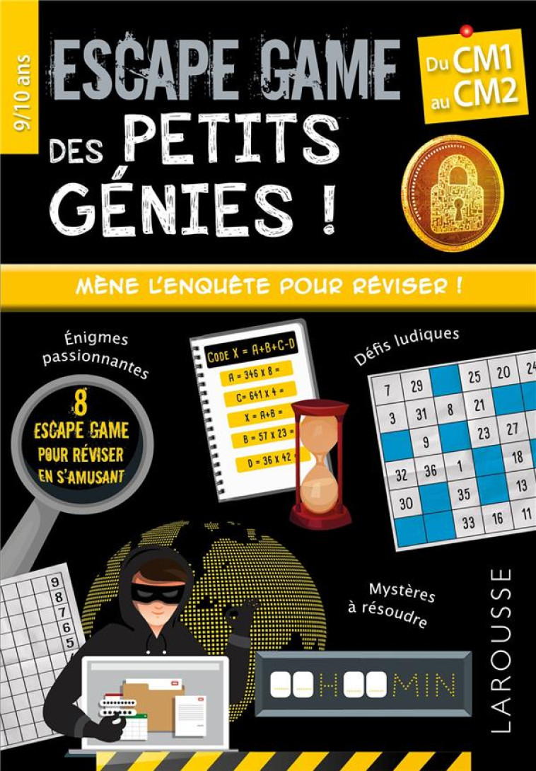 ESCAPE GAMES DES PETITS GENIES CM1 - MONHARD MALLORY - LAROUSSE