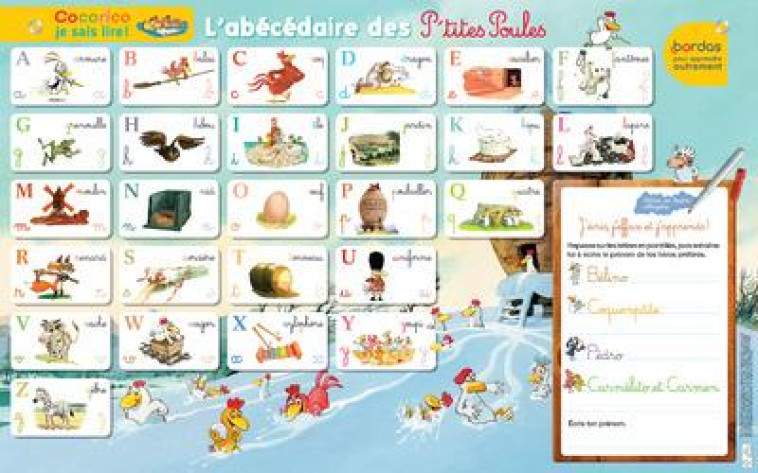 LES POSTERS ARDOISES - L-ABECEDAIRE DES P-TITES POULES - COLLECTIF - NC