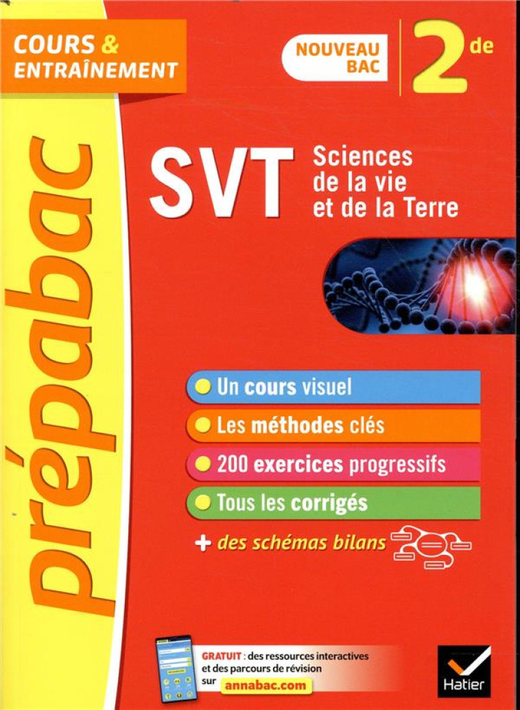 PREPABAC SVT 2DE - NOUVEAU PROGRAMME DE SECONDE - DUCASSE/FORICHON/VAH - HATIER SCOLAIRE